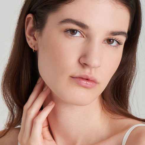 14kt Gold Huggie Hoop Earrings